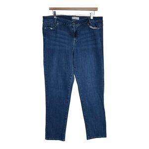 J Jill denim weekender straight leg size 14